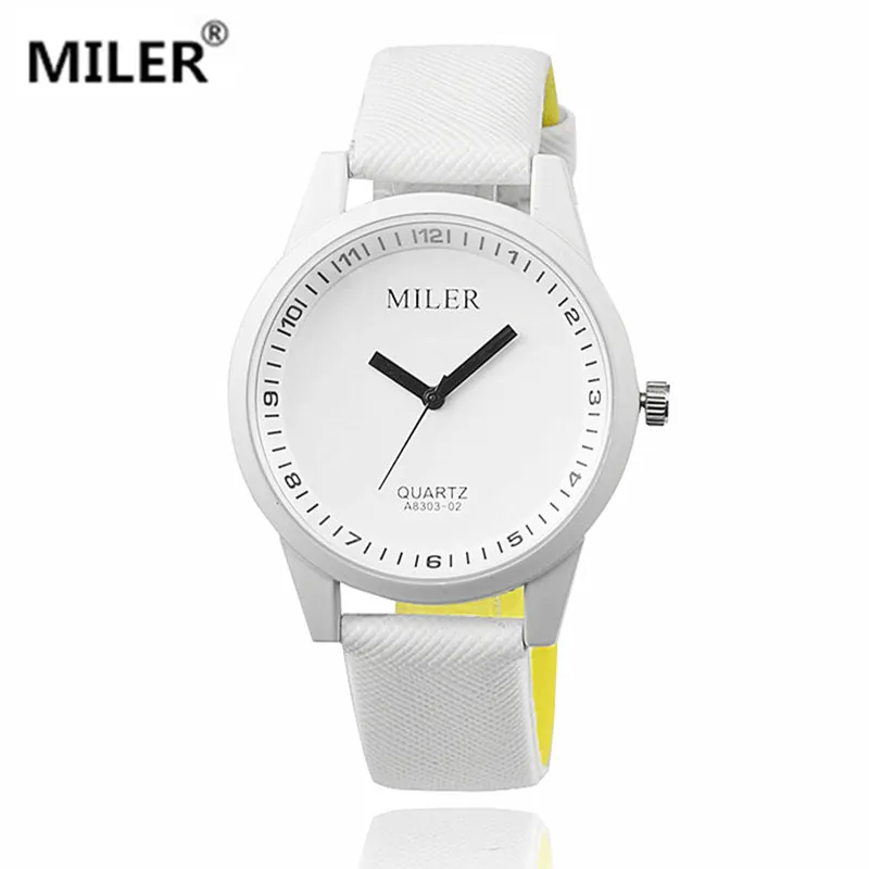 

Women's Miler watch 2019 New pu Leather Sports Quartz Watches Hot Sale! Fashion Style Analog Wristwatch Round Dial Relogs