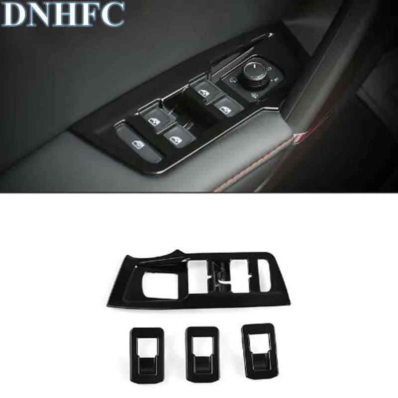 DNHFC для Volkswagen VW Tiguan 2017 LHD интерьерное украшение дверное окно переключатель крышка
