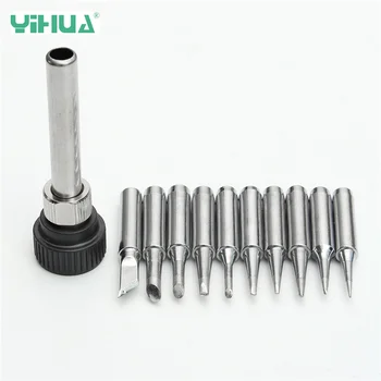 YIHUA 11PC/Lot 900M-T Soldering Iron Tips Welding Tip 900M-T-I/B/K/1.2D/1.6D/2.4D/3.2D/2C/3C/4C Heating Element Soldering Tips
YIHUA 11PC/Lot 900M-T Soldering Iron Tips Welding Tip 900M-T-I/B/K/1.2D/1.6D/2.4D/3.2D/2C/3C/4C Heating Element Soldering Tips