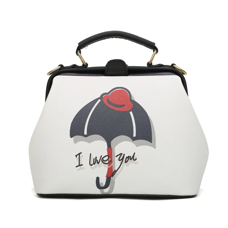 Korean Version Fashion Women Printed Doctor Bag Leisure Handbag Single Shoulder Slant 2019 Hasp Handbags With Cartoon Pattern Pu
Korean Version Fashion Women Printed Doctor Bag Leisure Handbag Single Shoulder Slant 2019 Hasp Handbags With Cartoon Pattern Pu