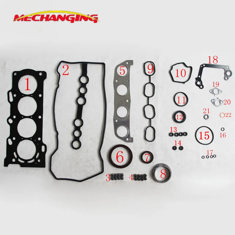 For TOYOTA COROLLA AVENSIS 1ZZFE Metal Full Set Engine Rebuilding Kits Engine Parts Engine Gasket 04111-22152 50177500
For TOYOTA COROLLA AVENSIS 1ZZFE Metal Full Set Engine Rebuilding Kits Engine Parts Engine Gasket 04111-22152 50177500