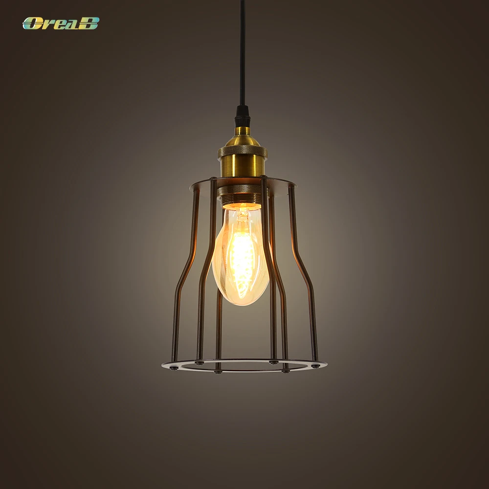 Vintage Style Iron Retro Chandelier For Dining Area Industrial Cage Wall Light Lamp U.S./ European Regulations E26 / E27
Vintage Style Iron Retro Chandelier For Dining Area Industrial Cage Wall Light Lamp U.S./ European Regulations E26 / E27
