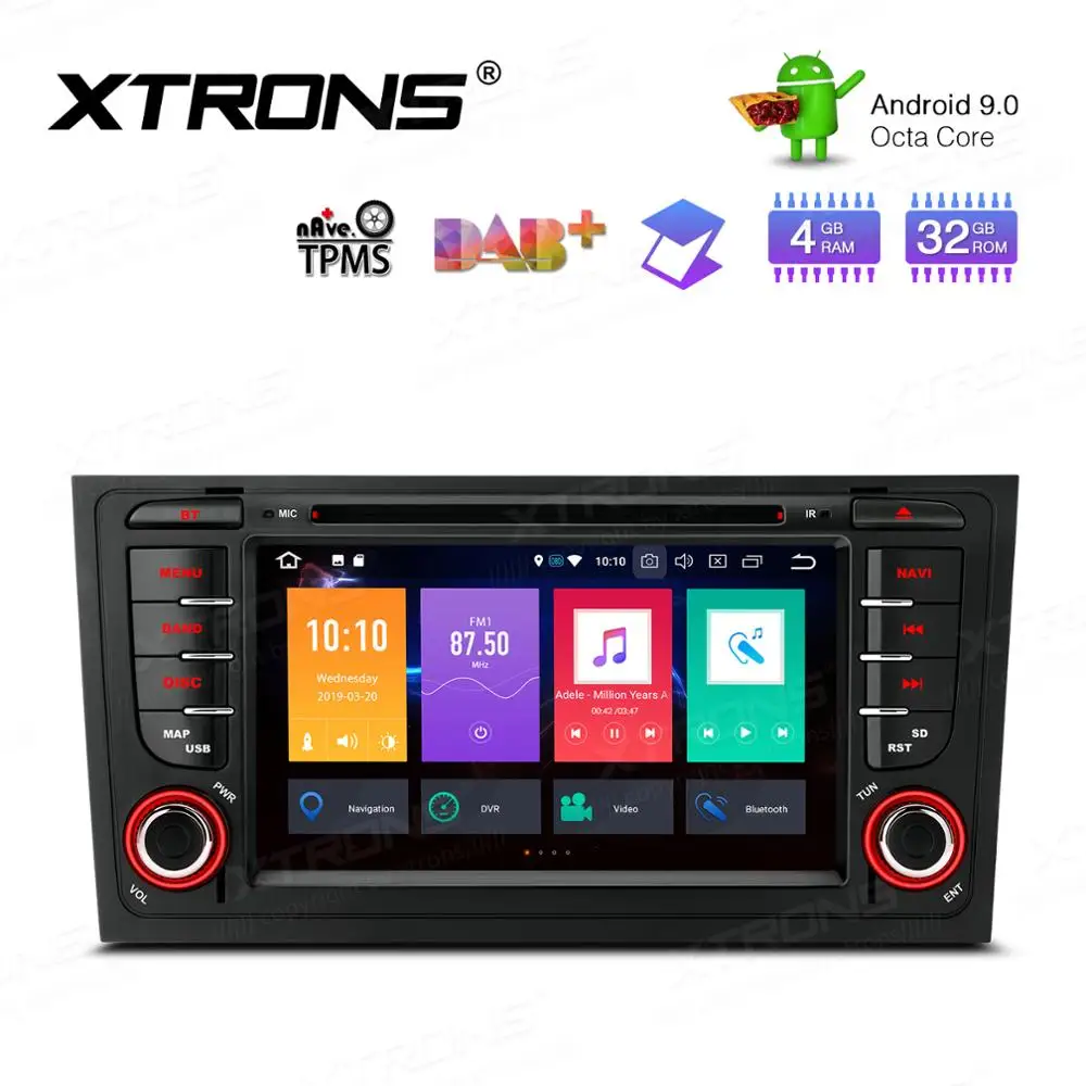 XTRONS 7'' Android 9.0 Radio GPS DAB WiFi OBD Car DVD Player for Audi A6 S6 1999 2000 2001 2003 RS6 2002 2004 allroad 1999 2005
XTRONS 7'' Android 9.0 Radio GPS DAB WiFi OBD Car DVD Player for Audi A6 S6 1999 2000 2001 2003 RS6 2002 2004 allroad 1999 2005