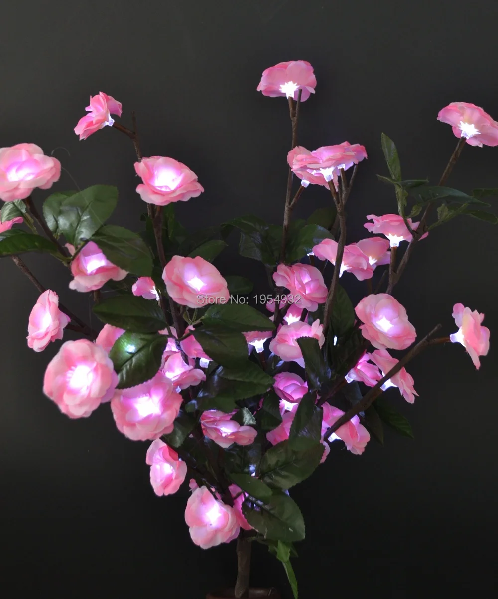 Free Shipping LED Blossom Rose Flower light 20' with 60Led Plus green leaf decoration, 3V DC Adaptor Type 3m Lead Wire 3 Colors
Free Shipping LED Blossom Rose Flower light 20' with 60Led Plus green leaf decoration, 3V DC Adaptor Type 3m Lead Wire 3 Colors