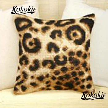 DIY Leopard pattern throw pillow case Counted cross stitch kits embroidery needlework set cotton embroidery yarn pillowcase
DIY Leopard pattern throw pillow case Counted cross stitch kits embroidery needlework set cotton embroidery yarn pillowcase