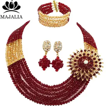 Majalia Fashion Nigeria Wedding African Beads Jewelry Set White and Gold ab Crystal Necklace Bridal Jewelry Sets VU012
Majalia Fashion Nigeria Wedding African Beads Jewelry Set White and Gold ab Crystal Necklace Bridal Jewelry Sets VU012