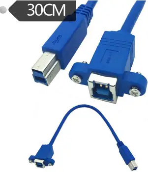 USB 3.0 line BF USB 3.0 B host with ear lock screw panel line female lock screw line mobile phone computer printer
USB 3.0 line BF USB 3.0 B host with ear lock screw panel line female lock screw line mobile phone computer printer