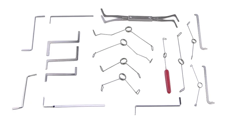 Description Picture 2 of item19 in 1 Multifunction Spring Wrench Tension Set locksmith tools Stainless Steel Tension Wrench/Puch Rod Tools locksmith supplies