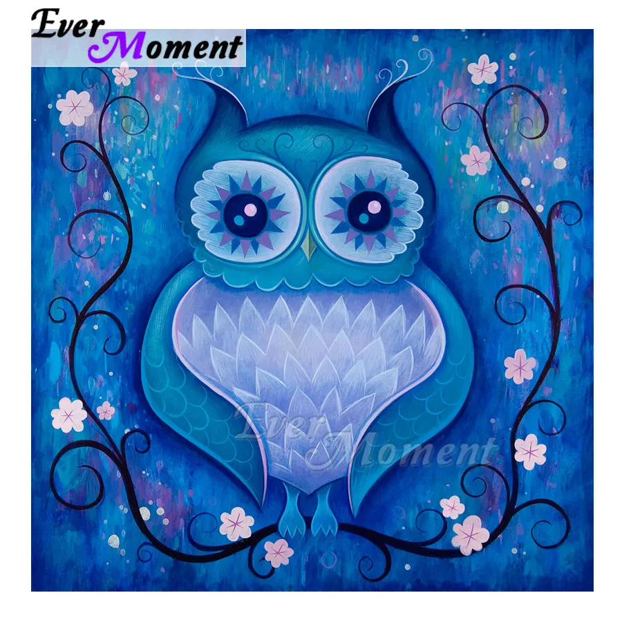 Ever Moment Diamond Painting Blue Owl Flower Handmade Full Square Mosaic Picture Of Rhinestone Diamond Embroidery 3F1611
Ever Moment Diamond Painting Blue Owl Flower Handmade Full Square Mosaic Picture Of Rhinestone Diamond Embroidery 3F1611