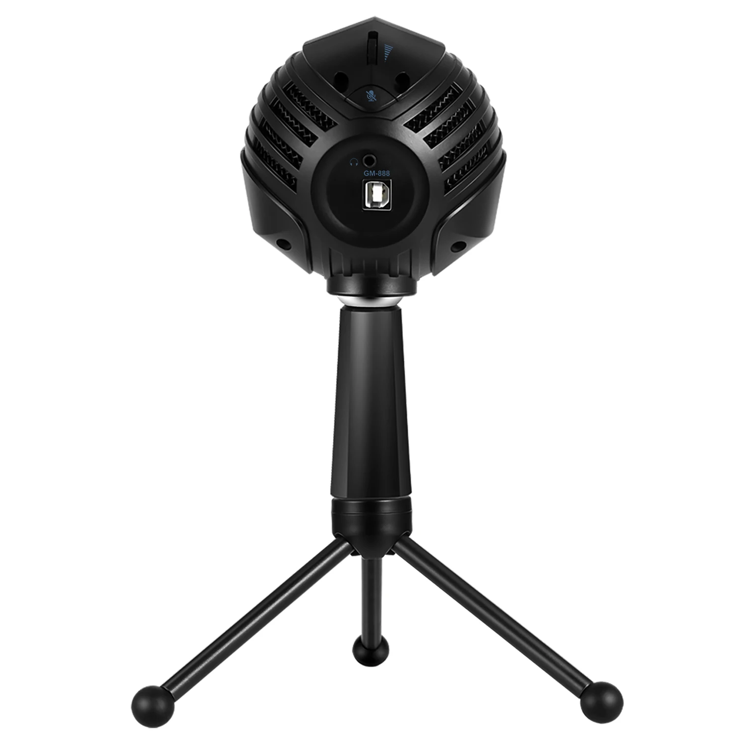 ammoon GM-888 USB Condenser Microphone Ball-shaped Mic with Desktop Mini Metal Tripod Stand
ammoon GM-888 USB Condenser Microphone Ball-shaped Mic with Desktop Mini Metal Tripod Stand