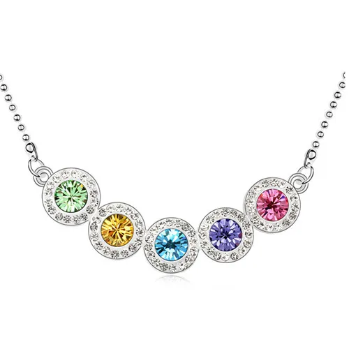 five round austrian crystal chain Necklace women fashion jewelry Lovely gift promotion Free Shipping quality charms women summer
five round austrian crystal chain Necklace women fashion jewelry Lovely gift promotion Free Shipping quality charms women summer
