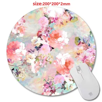 200*220*2mm Pink flowers Round Rubber Gaming Mouse Mat Custom Your Styles Non-slip and Durable Computer and Laptop Mouse Pad
200*220*2mm Pink flowers Round Rubber Gaming Mouse Mat Custom Your Styles Non-slip and Durable Computer and Laptop Mouse Pad