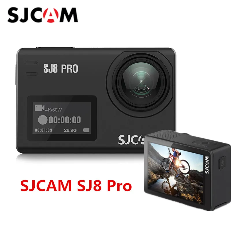

In Stock SJCAM SJ8 Pro 4K 60fps Sports Camera Waterproof Anti-Shake Dual Touch Screen WiFi Remote Control Action Camera Sport DV
