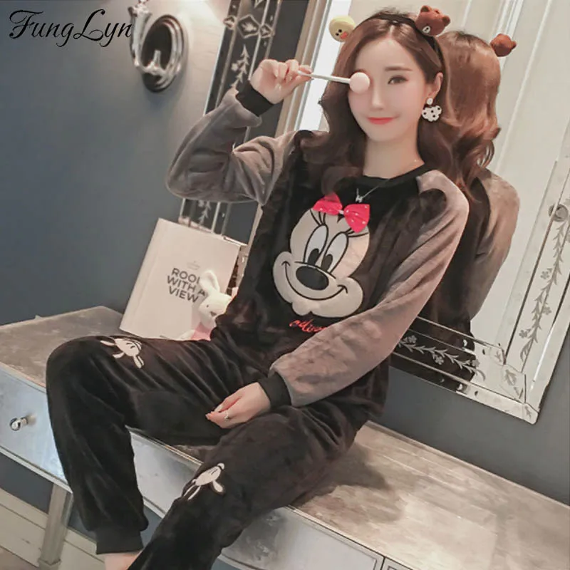 FL059C Flannel Thick Pijamas Para As Mulheres Sleepwear Lingerie Pajama Mujer Pyjamas Women Pyama Pijama Feminino Pigiama Donna
FL059C Flannel Thick Pijamas Para As Mulheres Sleepwear Lingerie Pajama Mujer Pyjamas Women Pyama Pijama Feminino Pigiama Donna