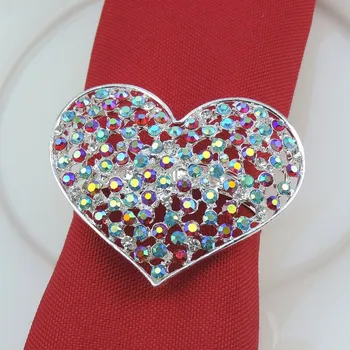 10pcs/lot Simple creative restaurant table decoration, diamond napkins buckle exquisite love napkin rings
10pcs/lot Simple creative restaurant table decoration, diamond napkins buckle exquisite love napkin rings