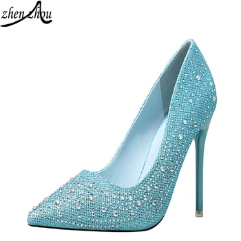 2019 free freight Women's shoes Fashionable sweet and elegant thin heel light show thin pointy head color drill single shoe
2019 free freight Women's shoes Fashionable sweet and elegant thin heel light show thin pointy head color drill single shoe