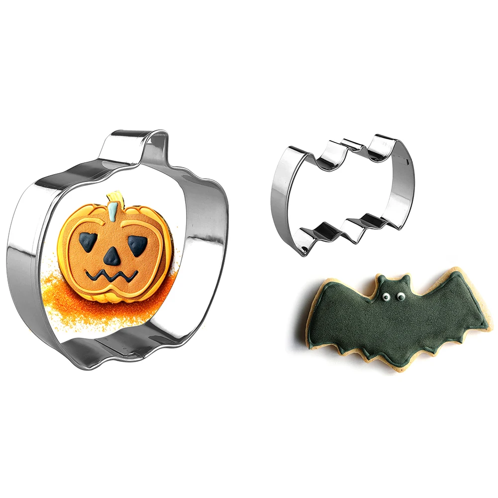 2 Types Halloween Stainless Steel Cookie Mold DIY Pumpkin Bat Shape Cookie Cutter Baking Tools Kitchen Christmas Decoration
2 Types Halloween Stainless Steel Cookie Mold DIY Pumpkin Bat Shape Cookie Cutter Baking Tools Kitchen Christmas Decoration