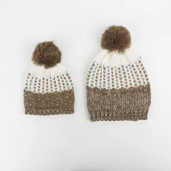 Mom and Baby Matching Knitted Hats Warm Fleece Crochet Beanie Hats Winter Mink PomPom Kids Children Mommy Headwear Caps
Mom and Baby Matching Knitted Hats Warm Fleece Crochet Beanie Hats Winter Mink PomPom Kids Children Mommy Headwear Caps