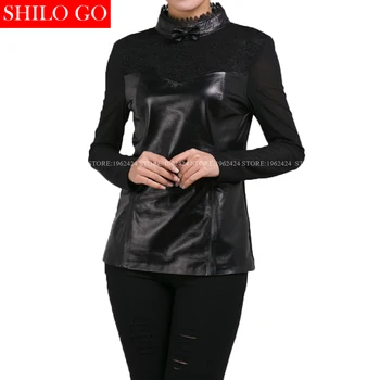 Plus size summer new fashion women high quality Sheep skin lace vintage court bow black genuine leather sexy short shirt XXXL
Plus size summer new fashion women high quality Sheep skin lace vintage court bow black genuine leather sexy short shirt XXXL