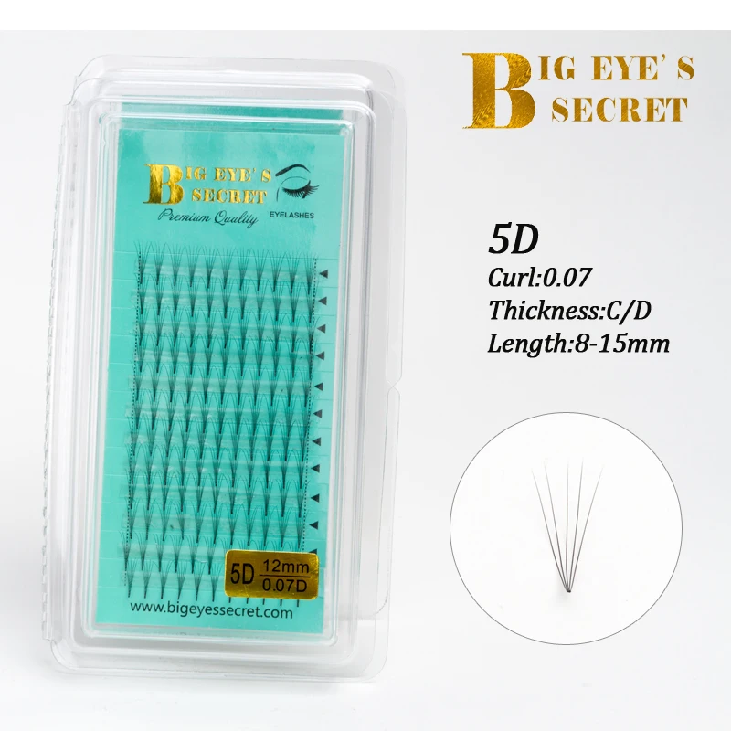 Big eye's secret Russian Volume lashes Premade Fans 5D Individual Eyelashe Extensions 0.07 C Curl False Korean Silk lashes
Big eye's secret Russian Volume lashes Premade Fans 5D Individual Eyelashe Extensions 0.07 C Curl False Korean Silk lashes