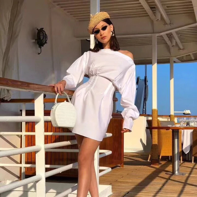 New Fashion White Off Shoulder Women Dress High Quality Elegant Slash Neck Summer Mini Casual Party Dress Vestidos Wholesale
New Fashion White Off Shoulder Women Dress High Quality Elegant Slash Neck Summer Mini Casual Party Dress Vestidos Wholesale