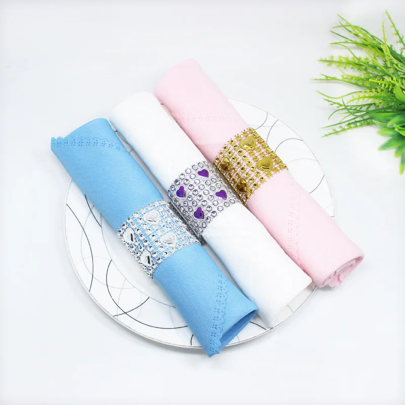 50Pieces/Bag Napkin Rings Handmade Plating Rhinestone Plastic Napkin Ring Wedding Hotel Accessories Dining-table Decoration
50Pieces/Bag Napkin Rings Handmade Plating Rhinestone Plastic Napkin Ring Wedding Hotel Accessories Dining-table Decoration