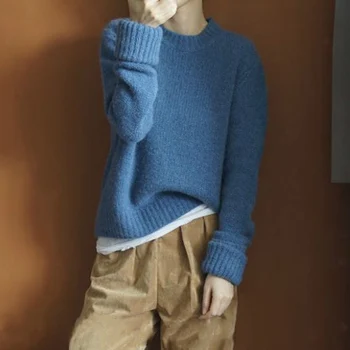 New Fashion Women Sweater Pure Cashmere and Wool Knitted Jumpers Top Grade Hot sale O-neck Thicker Winter Warm Pullovers Female
New Fashion Women Sweater Pure Cashmere and Wool Knitted Jumpers Top Grade Hot sale O-neck Thicker Winter Warm Pullovers Female