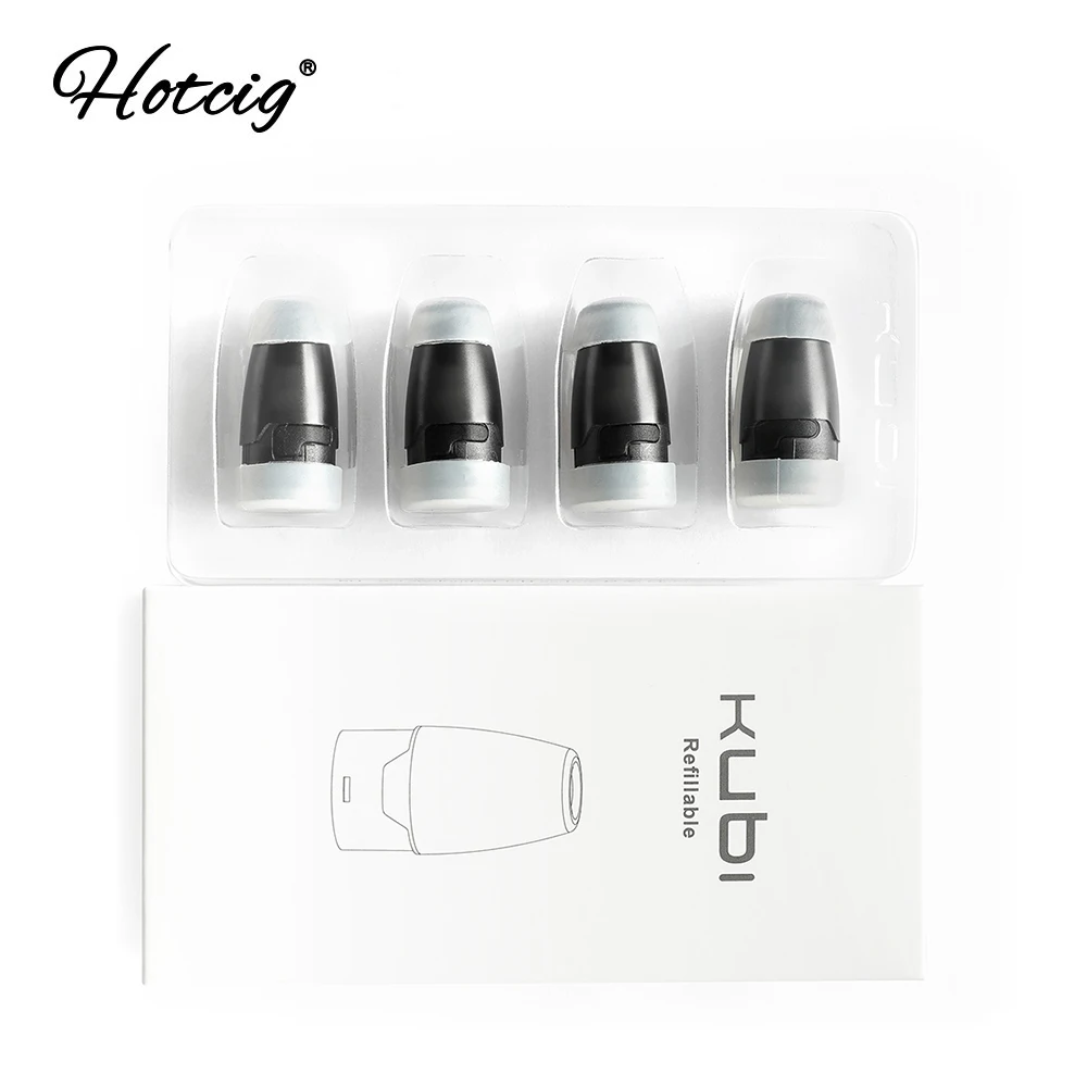 Original Hotcig Kubi Refillable Pod Cartridge 1.7ml Capacity 4pcs/pack with 1.8ohm Coil Resistance for Kubi Pod Starter Kit Vape
Original Hotcig Kubi Refillable Pod Cartridge 1.7ml Capacity 4pcs/pack with 1.8ohm Coil Resistance for Kubi Pod Starter Kit Vape