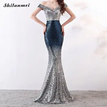 2018 Sexy Deep V Neck Sequined Mermaid Long Dresses Women Elegant Off The Shoulder Backless Evening Party Dress Vestidos Mujer
2018 Sexy Deep V Neck Sequined Mermaid Long Dresses Women Elegant Off The Shoulder Backless Evening Party Dress Vestidos Mujer