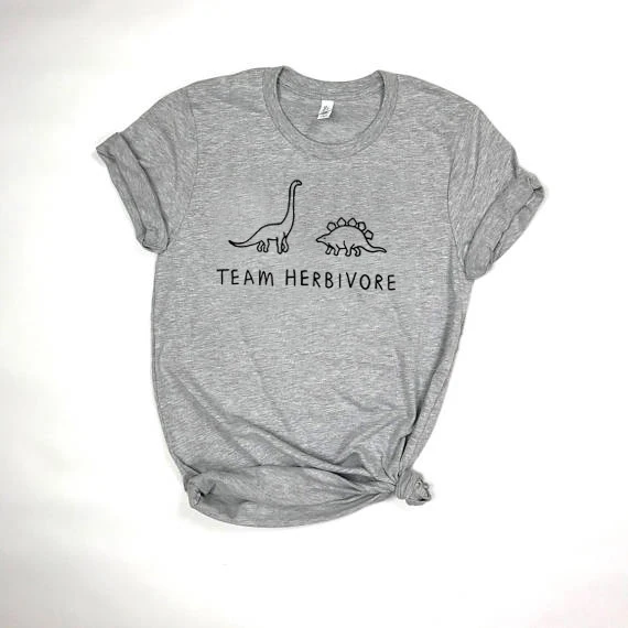 TEAM HERBIVORE TEE dinosaur t shirt Women Funny Fashion Clothes tees tshirt Female Short Sleeve Crewneck Tumblr t-shirt
TEAM HERBIVORE TEE dinosaur t shirt Women Funny Fashion Clothes tees tshirt Female Short Sleeve Crewneck Tumblr t-shirt