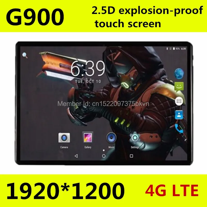 

Super Tempered 2.5D Glass 10 inch tablet Android 7.0 Octa Core 4GB RAM 128GB ROM 8 Cores 1920*1200 IPS Screen Tablets 10.1 Gift