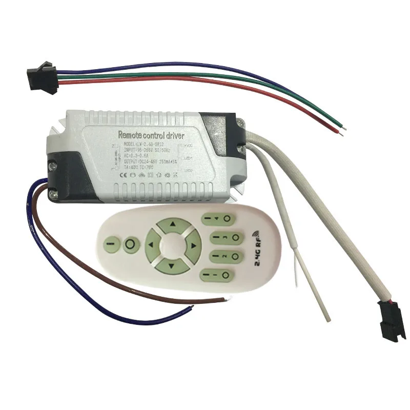 1X Adjustable double color temperature and brightness LED driver 8-12W with 2.4G RF remote wireless controller
1X Adjustable double color temperature and brightness LED driver 8-12W with 2.4G RF remote wireless controller