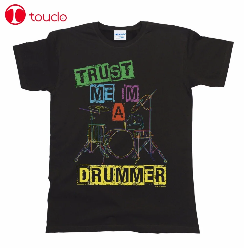 Новинка 2019 Повседневная футболка с надписью Trust Me A Drummer для мальчиков и девочек