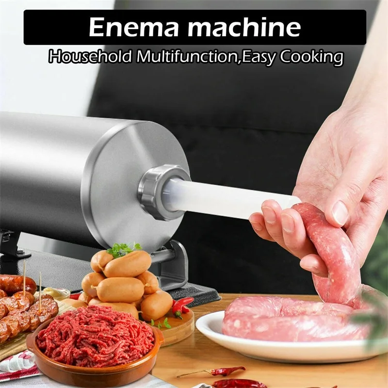 Person - 4.8L Stainless Steel Sausage Stuffer Maker Meat Filler Machine kitchen Tools