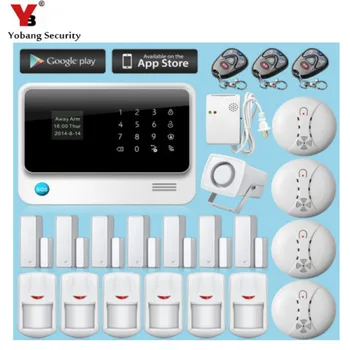 YobangSecurity Touch Screen Wireless WIFI GSM Home Security System APP Control Gas Detector Smoke Sensor Alarm Sensor Kit
YobangSecurity Touch Screen Wireless WIFI GSM Home Security System APP Control Gas Detector Smoke Sensor Alarm Sensor Kit