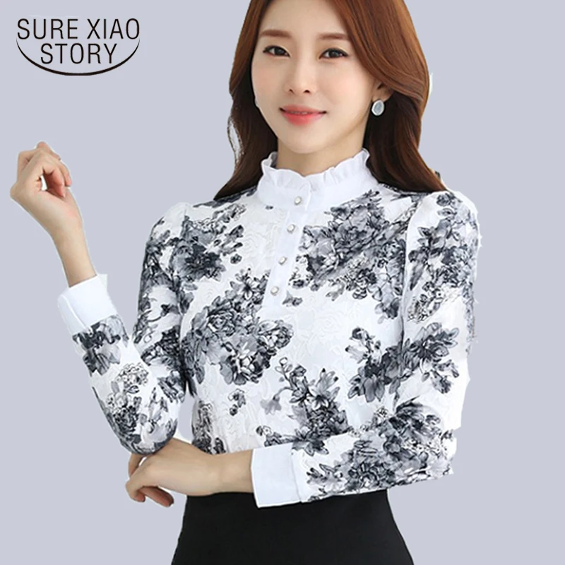 2018 women lace blouse shirt Autumn & Winter Korean Fashion women Shirts Long Sleeve Lace Blouses Slim Women Shirt top 883A 25
2018 women lace blouse shirt Autumn & Winter Korean Fashion women Shirts Long Sleeve Lace Blouses Slim Women Shirt top 883A 25