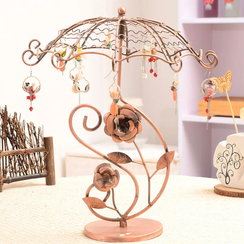 European Retro Jewelry Rack Earrings Rotating Multi-functional Bracket Shelf Display Storage Rack Creative Holiday Woman / Girl
European Retro Jewelry Rack Earrings Rotating Multi-functional Bracket Shelf Display Storage Rack Creative Holiday Woman / Girl
