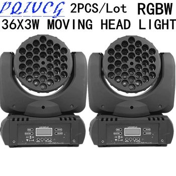 2pcs/ RGBW 36X3W Moving head lights dmx512 control beam light disco light/ dyeing lamp professional dj equipment
2pcs/ RGBW 36X3W Moving head lights dmx512 control beam light disco light/ dyeing lamp professional dj equipment