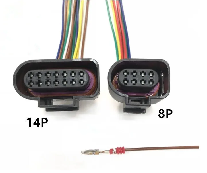 8 Pin And 14 Pin 09G 6AT Gearbox Body Connector Plug With Harness Pigtail For Volkswagen Sagitar Malibu Bora Polo Golf Lavida
8 Pin And 14 Pin 09G 6AT Gearbox Body Connector Plug With Harness Pigtail For Volkswagen Sagitar Malibu Bora Polo Golf Lavida