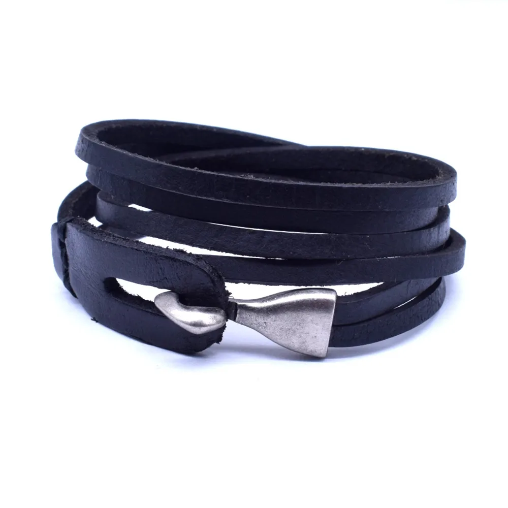 2019 Fashion Alloy hook 60cm Multi-layer Chain Genuine Leather Bracelet Men Vintage Male Jewelry Wholesale pulseras hombre
2019 Fashion Alloy hook 60cm Multi-layer Chain Genuine Leather Bracelet Men Vintage Male Jewelry Wholesale pulseras hombre