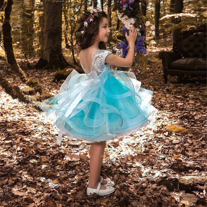 2019 New Tutu Girls Dress Princess Wedding Party Prom Gown Cute Children Evening Clothing Tule Kids Dresses For Girls 8 Years (7)