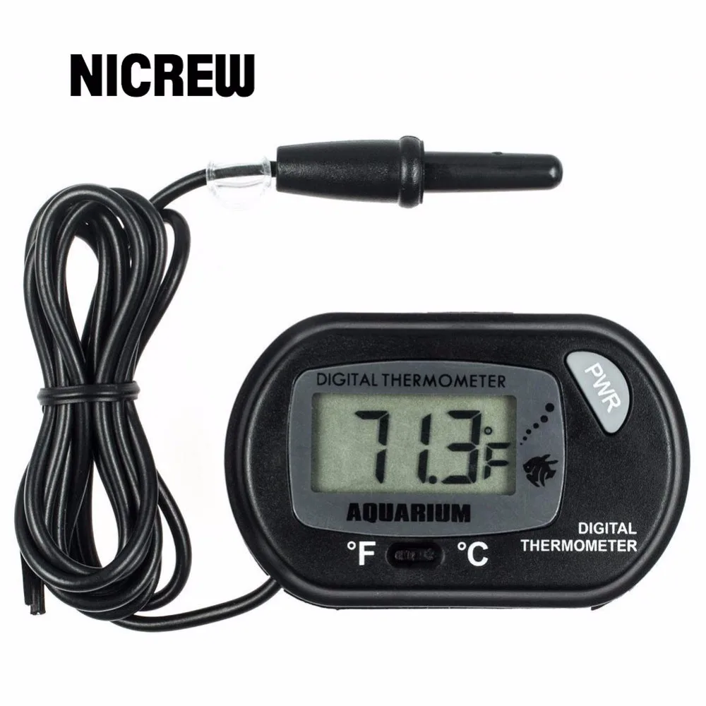 Nicrew Digital LCD Screen Sensor Aquarium Water Thermometer Controller Wired Fish Tank Electronic Water Temperature Measurement
Nicrew Digital LCD Screen Sensor Aquarium Water Thermometer Controller Wired Fish Tank Electronic Water Temperature Measurement