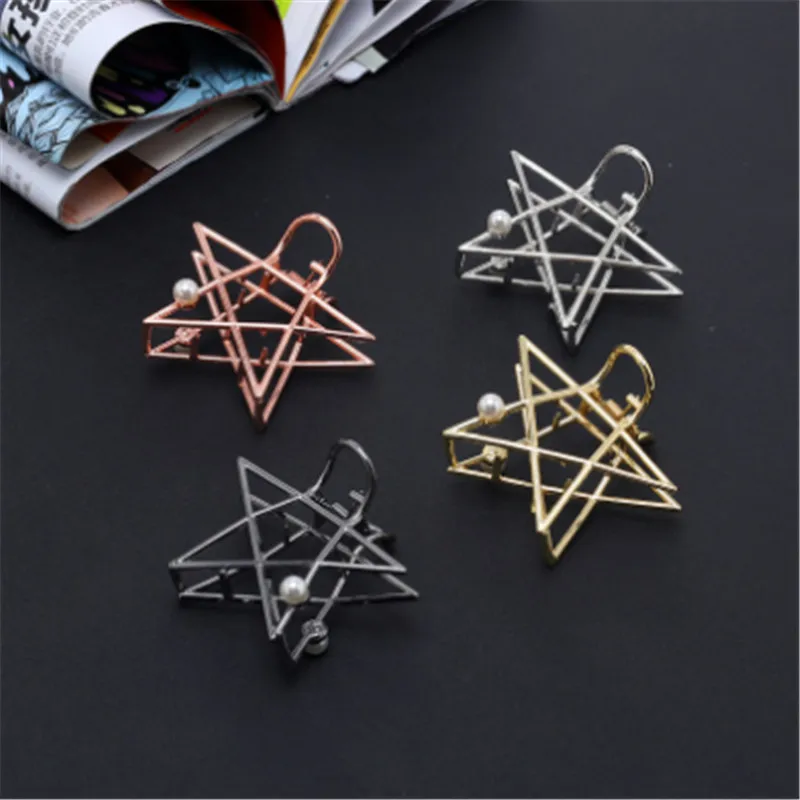 4 Colors Hot Sale New Fashion Big Hollow Pentagram Pearl Hair Claw Clip Good Gifts For Women Girls Friends Hairpins Headwear
4 Colors Hot Sale New Fashion Big Hollow Pentagram Pearl Hair Claw Clip Good Gifts For Women Girls Friends Hairpins Headwear