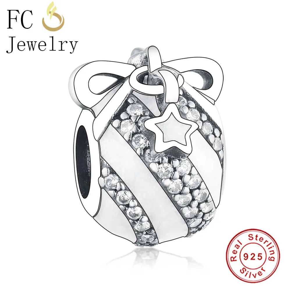 FC Jewelry Fit Original Pandora Charms Bracelet Real 925 Silver Star Moon White Enamel Stripe Ribbon Beads Christmas Berloque
FC Jewelry Fit Original Pandora Charms Bracelet Real 925 Silver Star Moon White Enamel Stripe Ribbon Beads Christmas Berloque