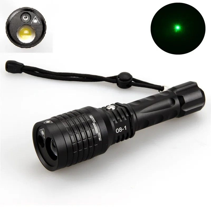 Hunting flashlight 2 in 1 Rechargeable LTS LED+Green Laser Multi-Function Zoomable FlashLight Torch
Hunting flashlight 2 in 1 Rechargeable LTS LED+Green Laser Multi-Function Zoomable FlashLight Torch
