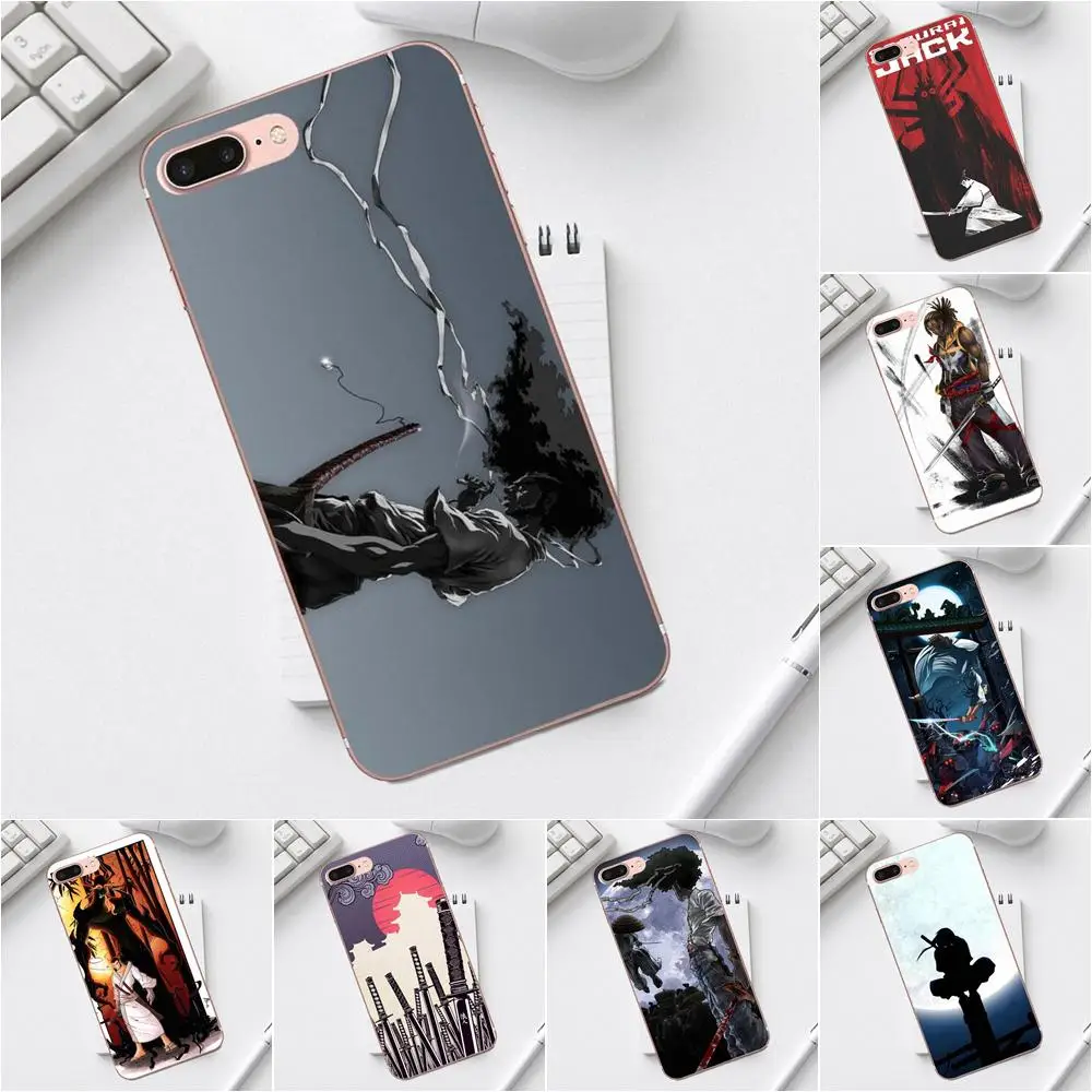Qdowpz Soft Case Cover Sakura Moon Samurai Jack For Galaxy Alpha Core Prime Note 4 5 8 S3 S4 S5 S6 S7 S8 S9 mini edge Plus | Мобильные