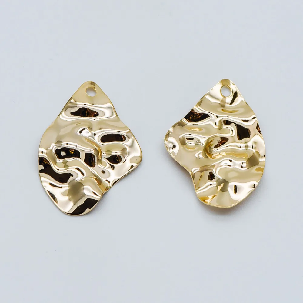 10pcs Hammered Irregular Teardrop Pendants 37x26mm, Polished Gold plated Brass Disc Charms (GB-439)
10pcs Hammered Irregular Teardrop Pendants 37x26mm, Polished Gold plated Brass Disc Charms (GB-439)