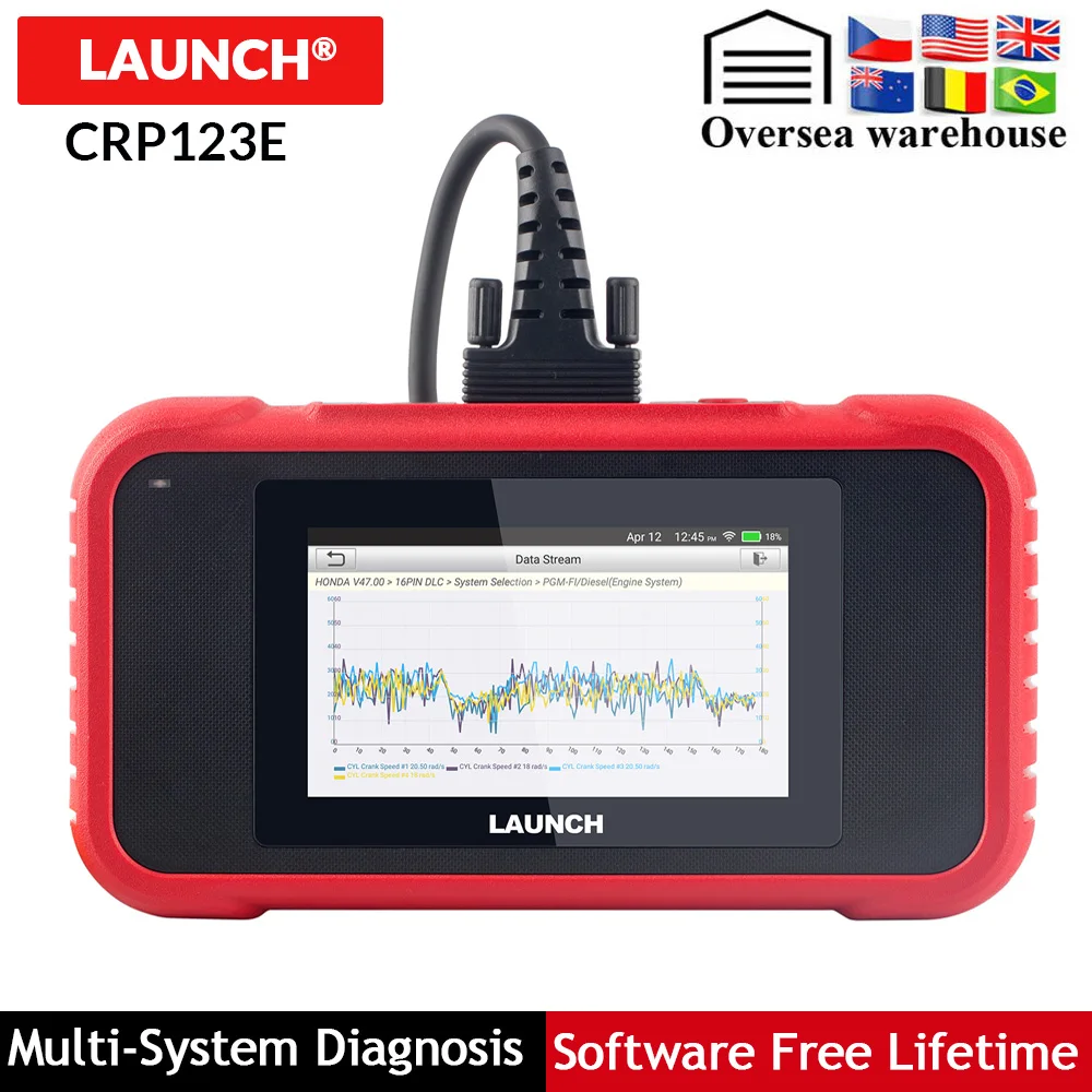 New arrival LAUNCH CRP123E OBD2 Code Reader Engine ABS Airbag SRS Transmission OBDII diagnostic tool X431 CRP123E Free Update
New arrival LAUNCH CRP123E OBD2 Code Reader Engine ABS Airbag SRS Transmission OBDII diagnostic tool X431 CRP123E Free Update