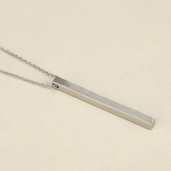 Custom Bar Necklace Stainless Steel Horizontal Bar Pendant Women's Necklace Engraved Inspirational Quote Necklace
Custom Bar Necklace Stainless Steel Horizontal Bar Pendant Women's Necklace Engraved Inspirational Quote Necklace