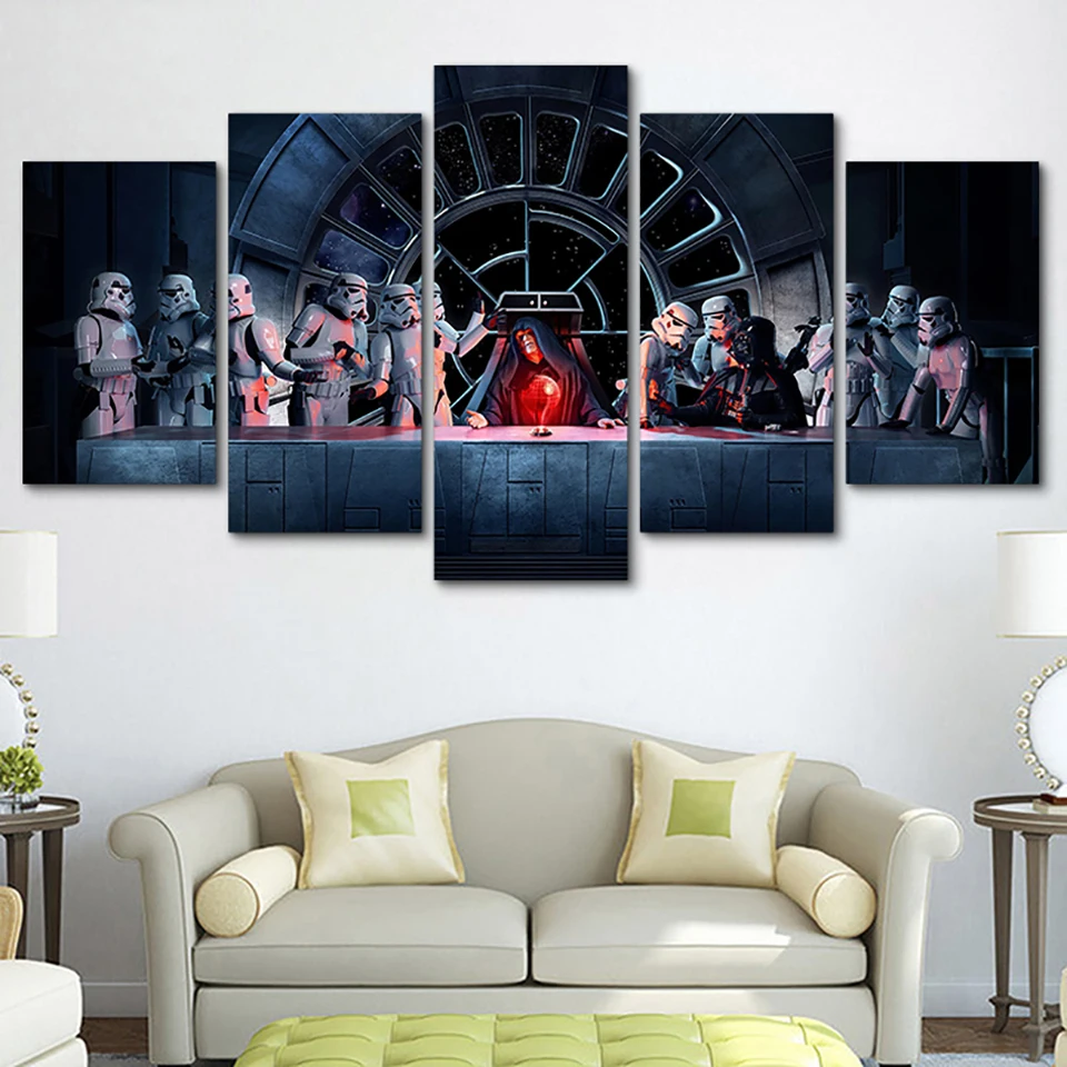 Framework Living Room HD Printed Posters Pictures 5 Panel Star Wars Modular Wall Art Home Decoration Painting On Canvas Modern
Framework Living Room HD Printed Posters Pictures 5 Panel Star Wars Modular Wall Art Home Decoration Painting On Canvas Modern